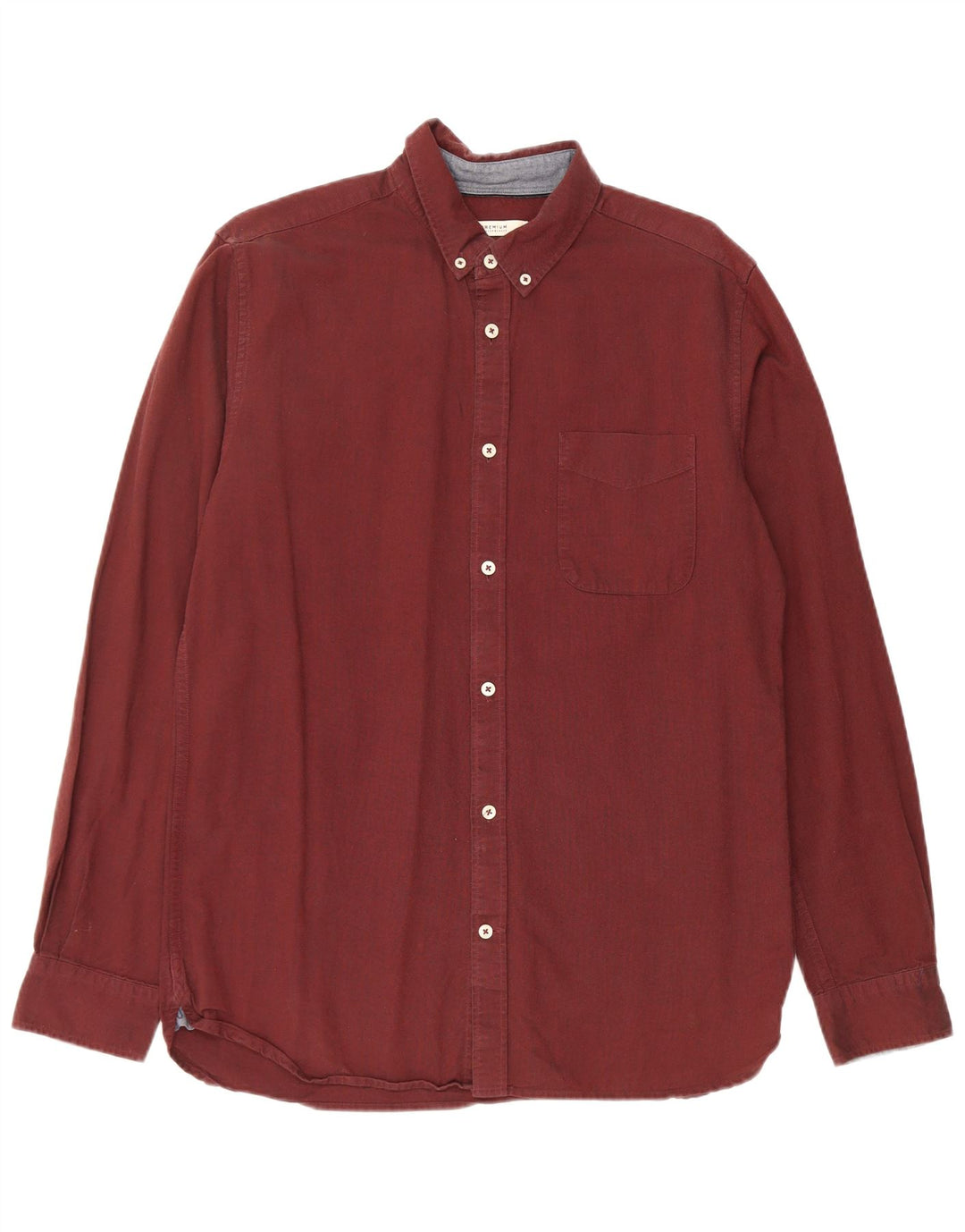 Мужская рубашка Jack & Jones большого размера, бордовый хлопок
