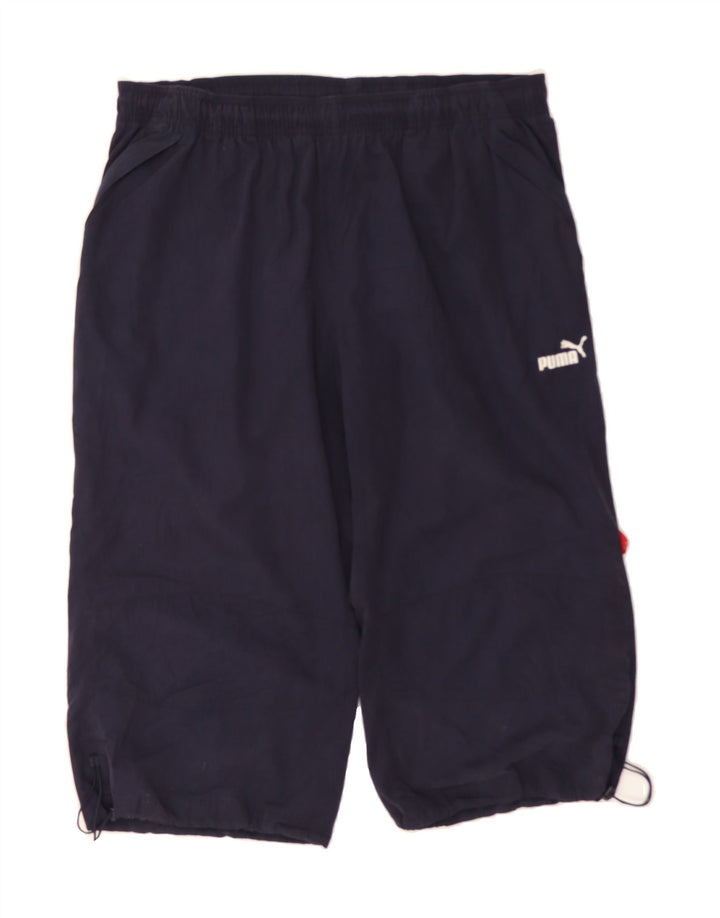 PUMA Mens Bermuda Sport Shorts Large  Navy Blue Vintage Puma and Second-Hand Puma from Messina Hembry 