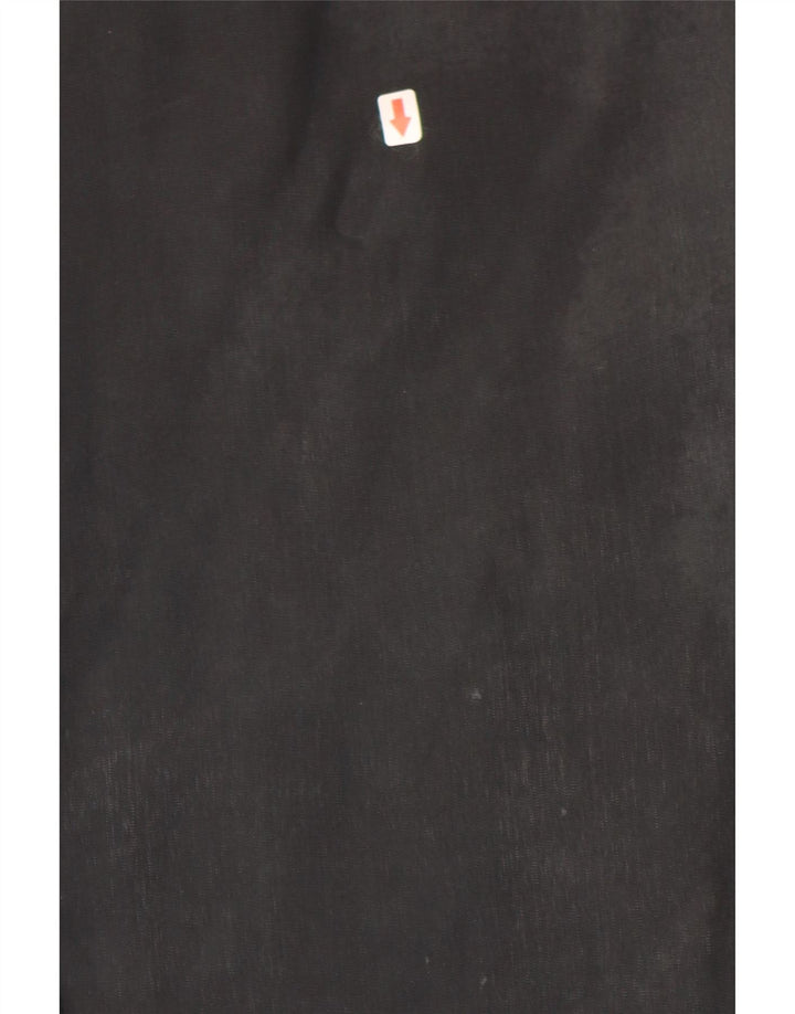 ВИНТАЖНЫЙ женский жилет UK 12, средний темно-синий с цветочным принтом