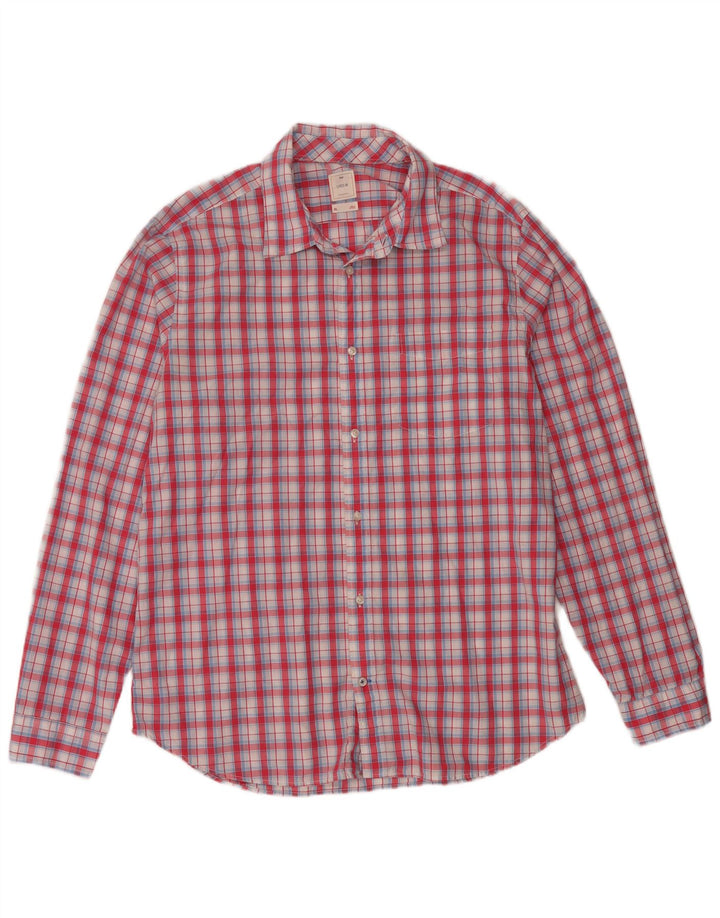 GAP Mens Shirt XL Red Check Cotton
