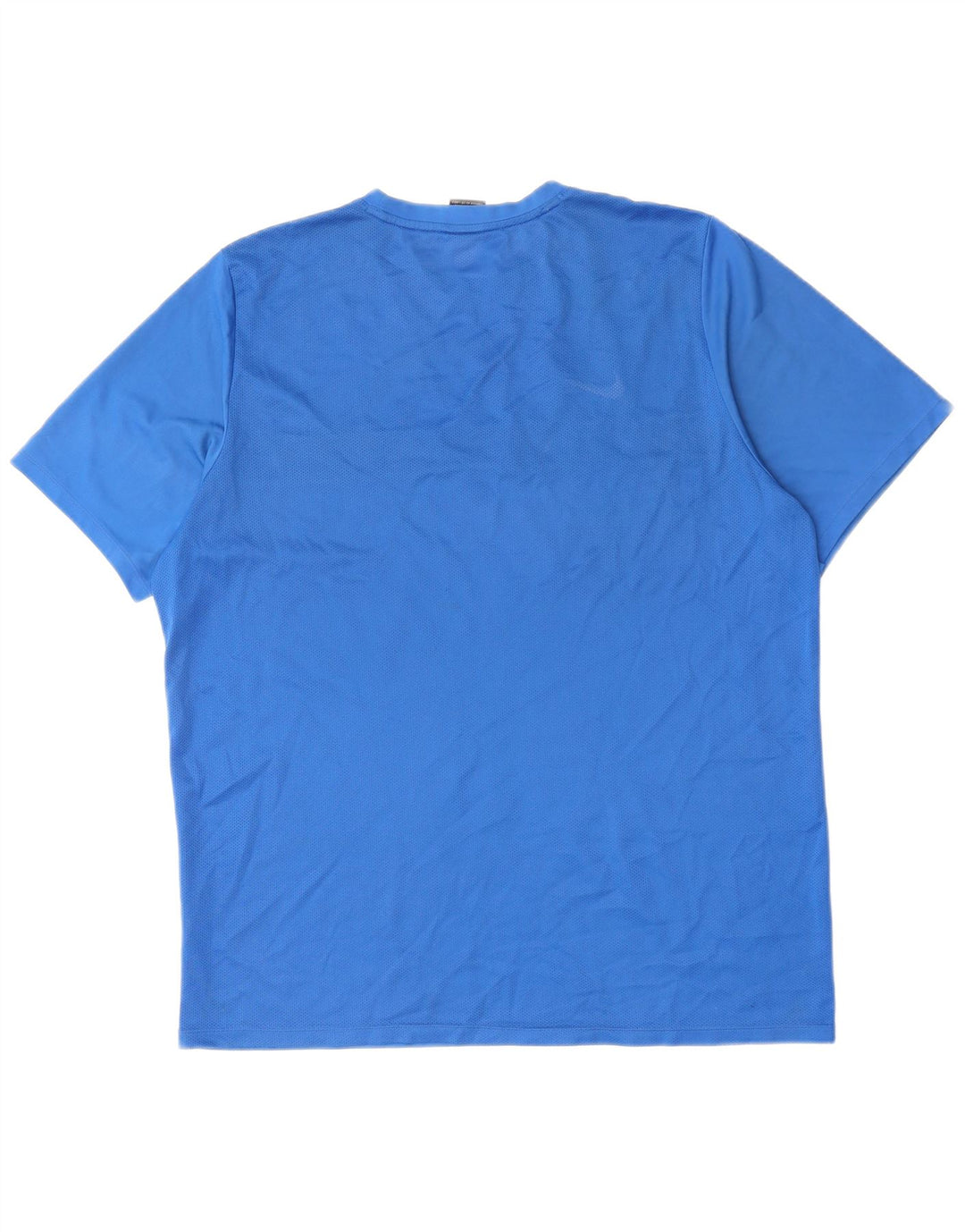 Мужская футболка NIKE Dri Fit 2XL, синяя, полиэстер с цветными блоками
