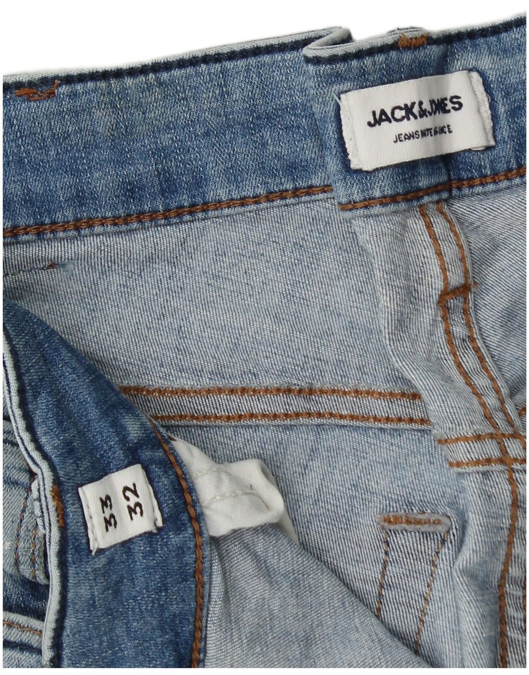 Мужские зауженные джинсы JACK & JONES GLENN W33 L32, синий хлопок