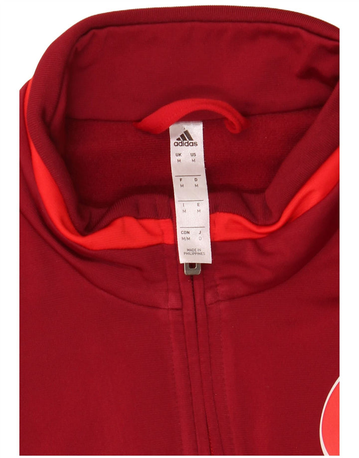 Adidas Mens FSV Trier-Tarforst Graphic Tracksuit Top Jacket Medium Red