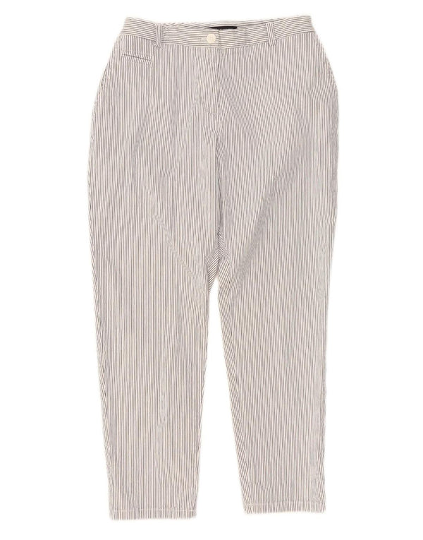 Женские брюки чинос Marks & Spencer UK 14 Medium W30 L26 Белая полоска