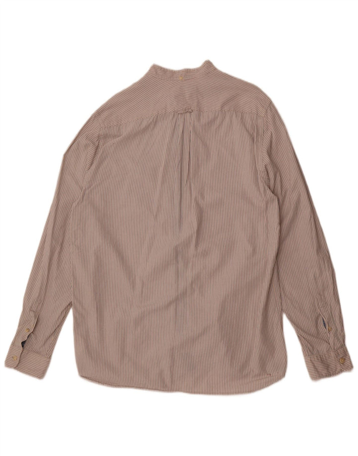 Мужская рубашка Woolrich в большую белую полоску из хлопка