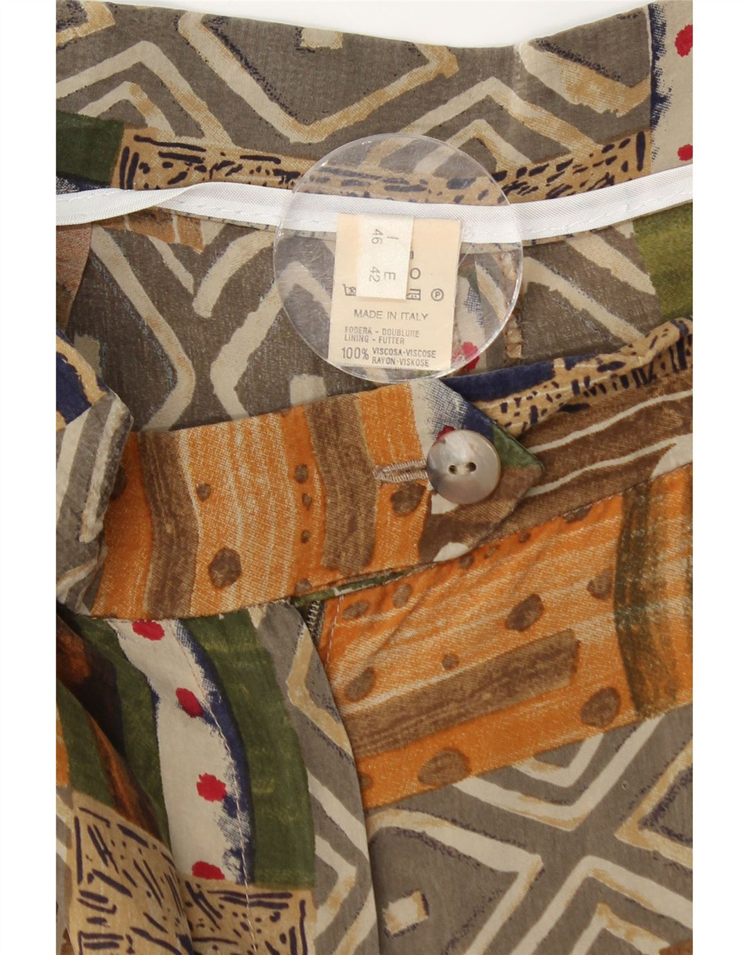 ВИНТАЖНЫЕ женские повседневные шорты с высокой талией IT 46, большие W28, разноцветные