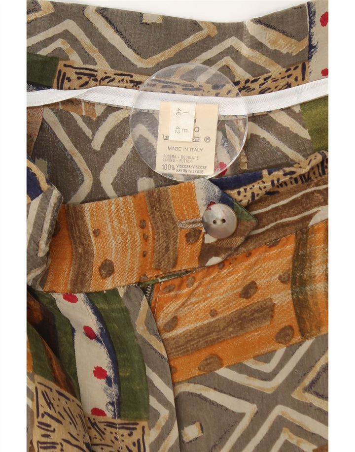 ВИНТАЖНЫЕ женские повседневные шорты с высокой талией IT 46, большие W28, разноцветные