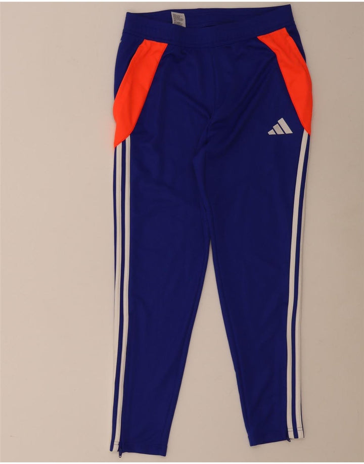 Мужские спортивные брюки Adidas Aeroready, средний синий полиэстер с цветными блоками