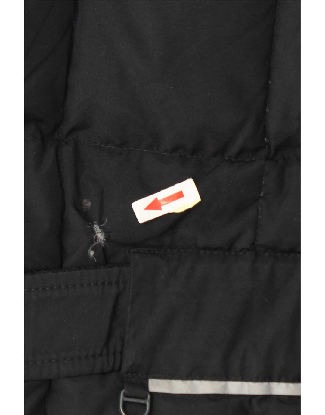 Винтажная женская стеганая куртка IT 48 XL черная из полиамида