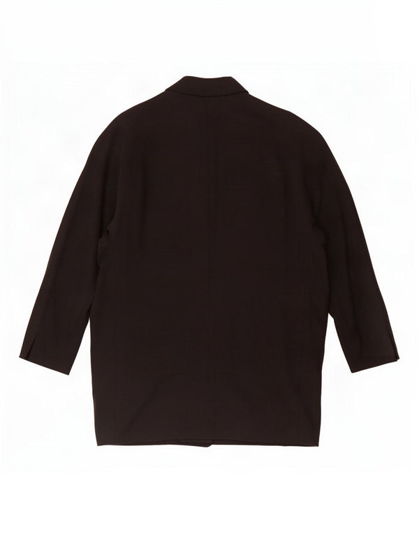 Женский пиджак с открытыми рукавами 3/4 Zara UK 14, средний черный лиоцелл