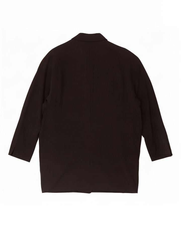 Женский пиджак с открытыми рукавами 3/4 Zara UK 14, средний черный лиоцелл