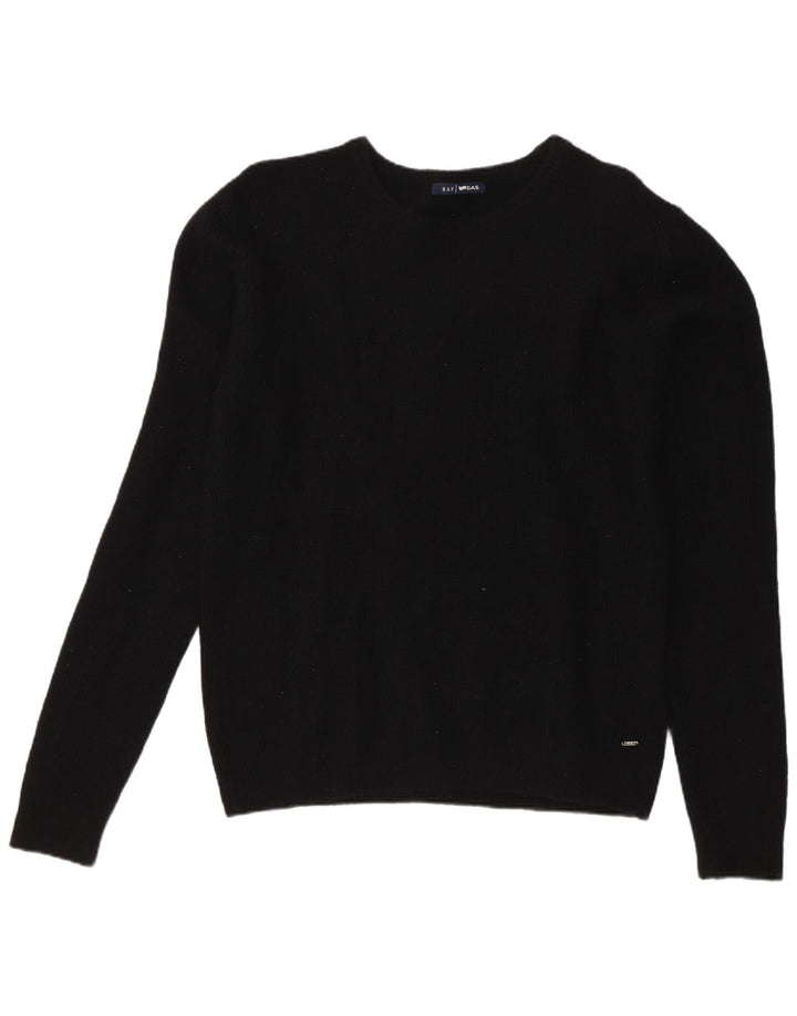 Мужской джемпер с круглым вырезом Gas, средний черный