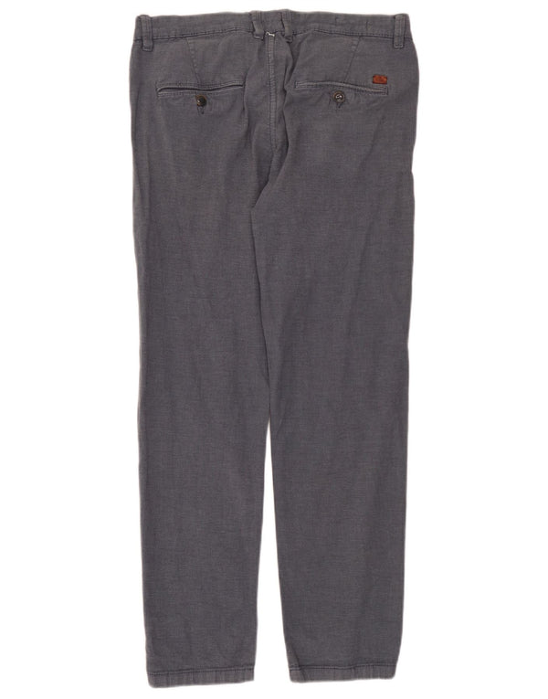Мужские брюки-чиносы Jack & Jones Marco Slim W32 L32 серые, хлопковые