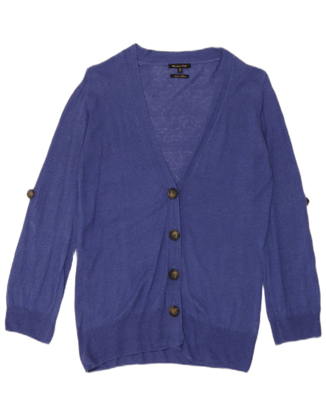 Женский кардиган Massimo Dutti UK 12, средний синий лен