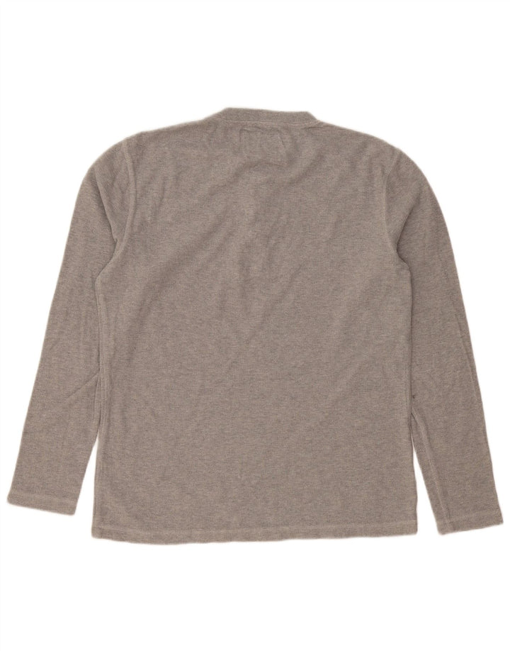 SUPERDRY Мужской топ с длинным рукавом, средний серый