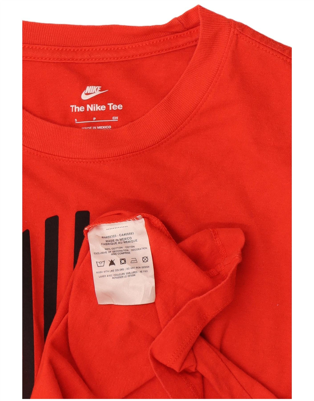 Мужская футболка с рисунком Nike, маленький оранжевый хлопок