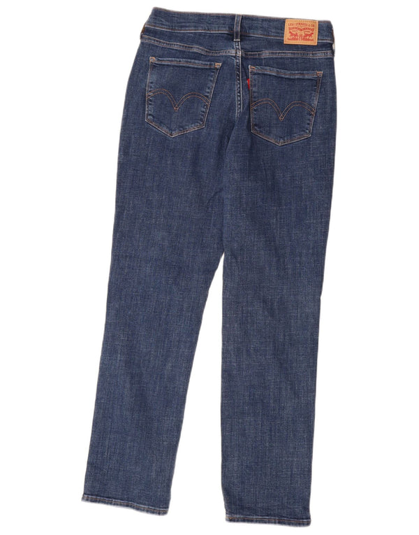 Женские классические прямые джинсы Levi's, размер США 4, маленький W27 L30, синий хлопок