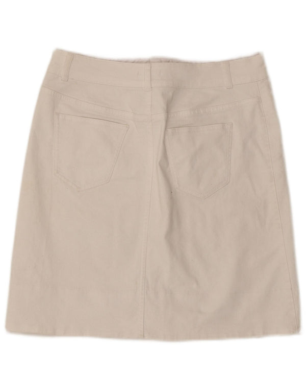 Женская джинсовая юбка Hobbs UK 14, большая W33, белый хлопок