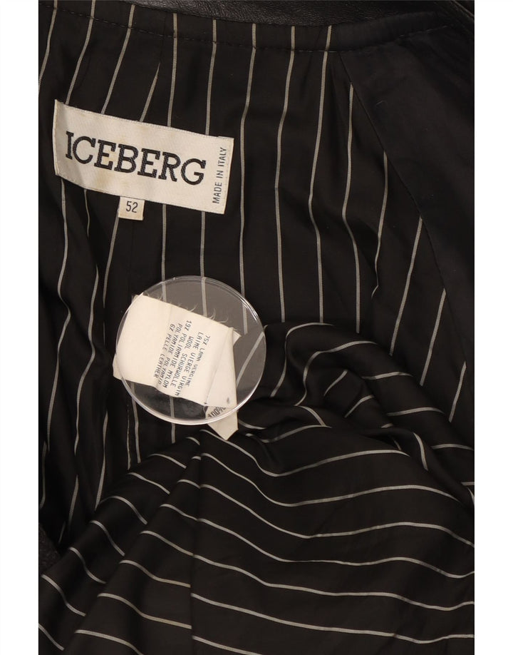 Мужская куртка Iceberg IT 52 XL серая в полоску из натуральной шерсти Classic