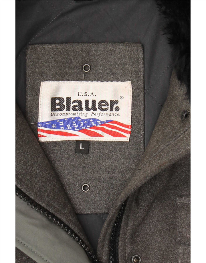 Женская ветровка Blauer UK 16, большой серый полиэстер