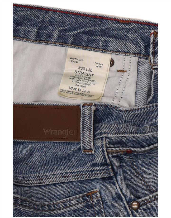 Мужские прямые джинсы Wrangler W30 L30 синие, хлопок