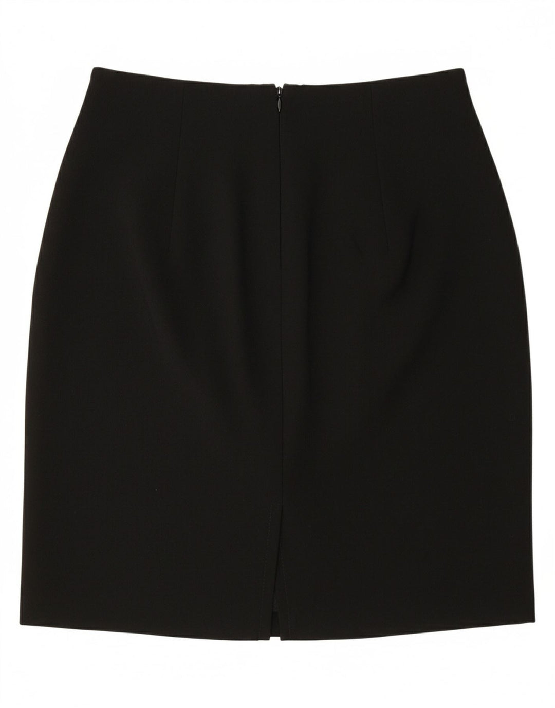 VINTAGE Womens Pencil Skirt UK 14 Medium W27 Black Polyester