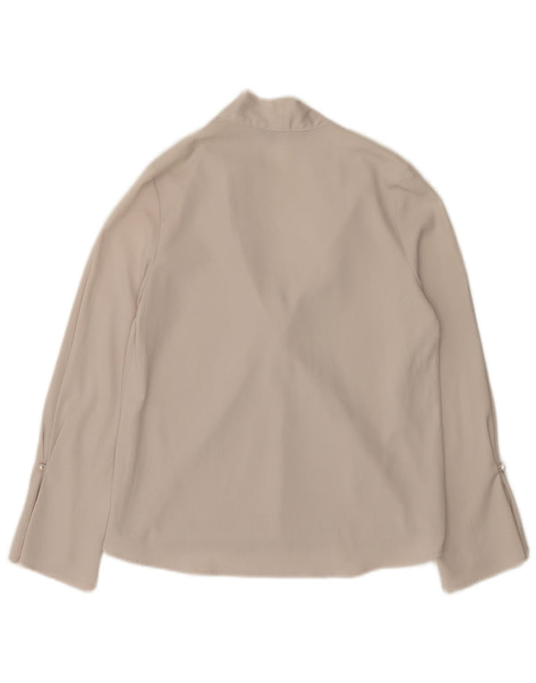Женская блузка оверсайз с длинными рукавами Zara UK 6 XS, белая