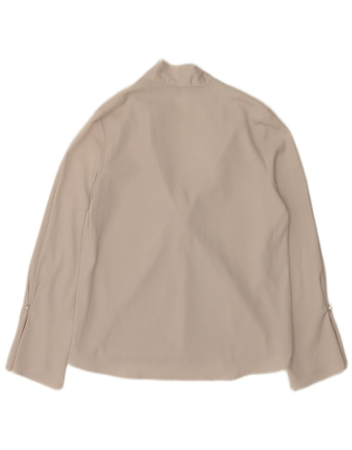 Женская блузка оверсайз с длинными рукавами Zara UK 6 XS, белая