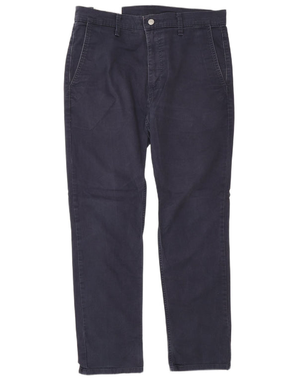 Мужские узкие брюки-чиносы Levi's W32 L30, темно-синие классические хлопковые брюки