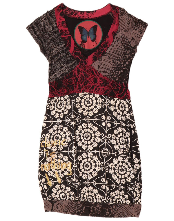 Женское платье-футляр Desigual UK 12, средний цвет, разноцветный цветочный принт