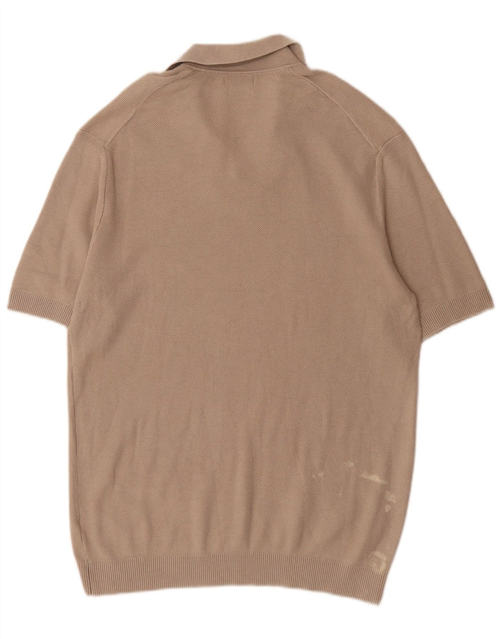 Мужская рубашка-поло Massimo Dutti, большой размер, серый хлопок