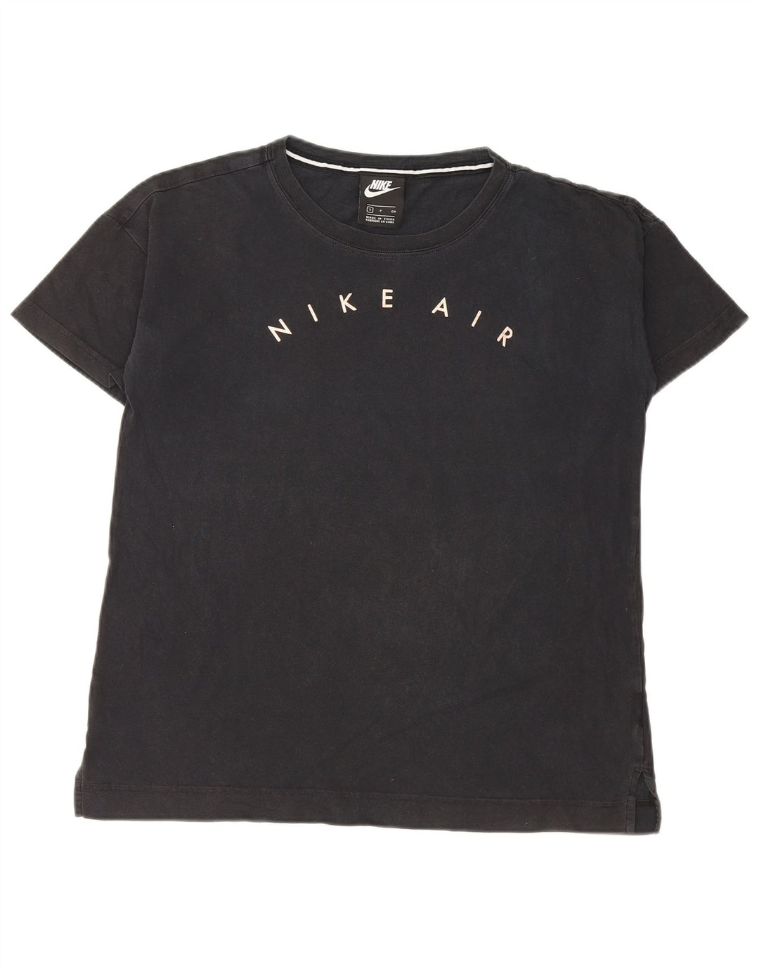 Женская футболка с рисунком Nike Top UK 10, маленькая черная