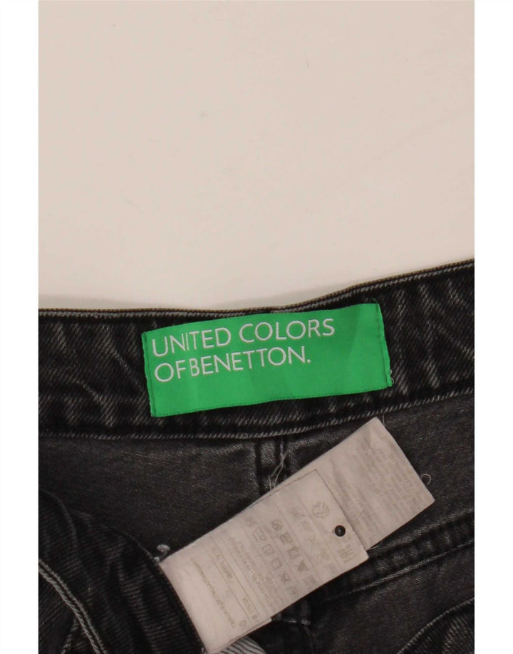 Женские зауженные джинсы Benetton W30 L27, серый хлопок