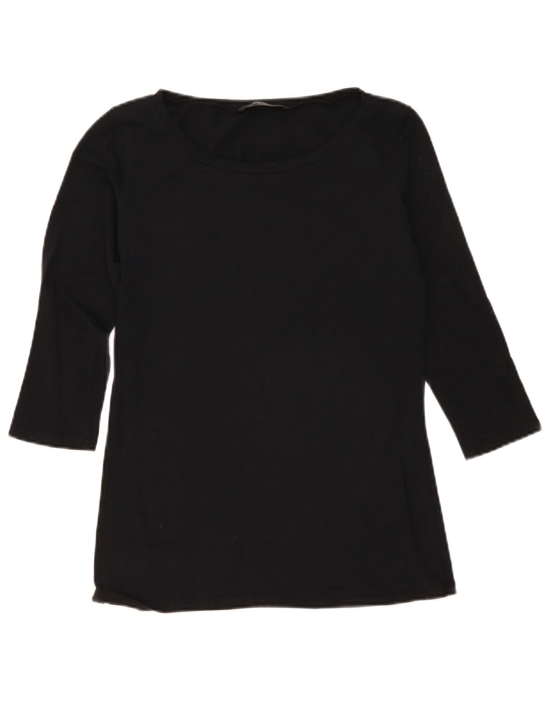 Женский топ выходного дня Max Mara с рукавом 3/4, Великобритания 12, средний черный