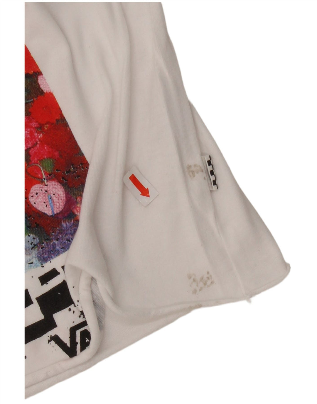 Женский укороченный топ с графическим рисунком VANS UK 6 XS Белый