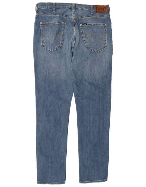Мужские прямые джинсы Lee Brooklyn W36 L32, синий хлопок