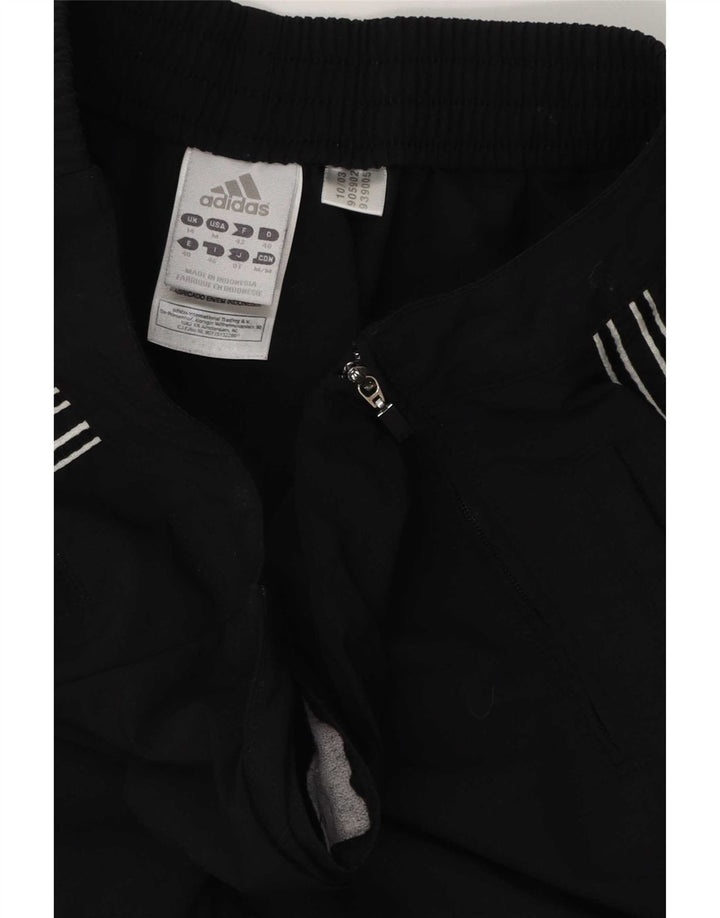 Женские спортивные брюки Adidas UK 14, средний черный полиэстер