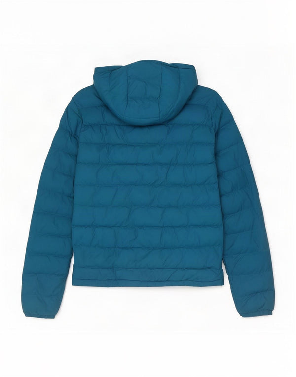 Женская утепленная куртка с капюшоном Mountain Warehouse UK 8, маленький синий нейлон