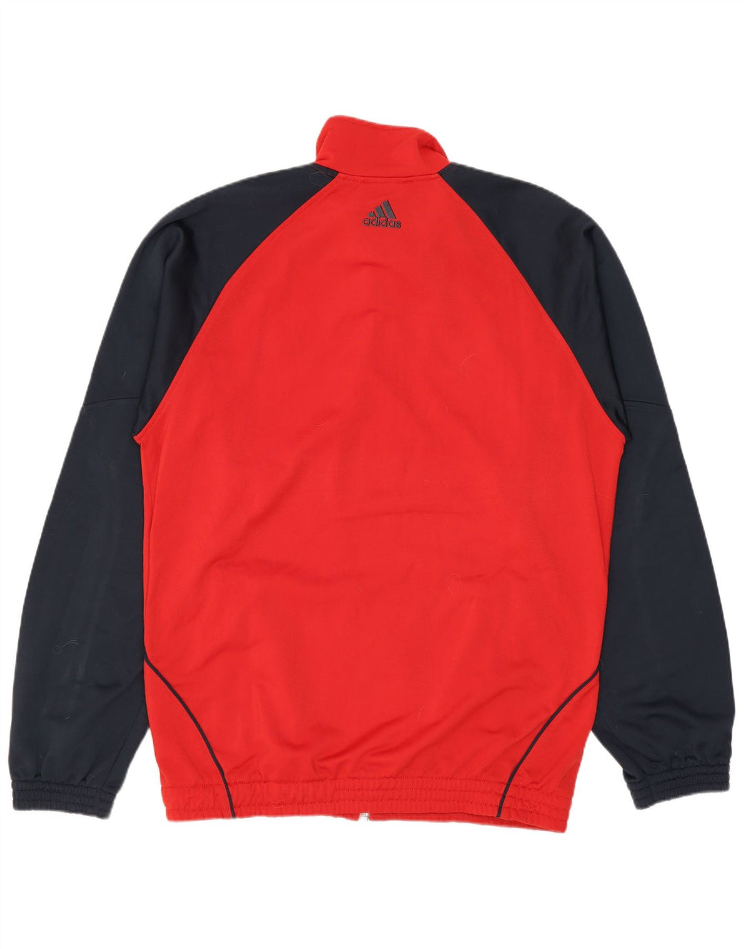 Мужская спортивная куртка Adidas UK 38/40, средний красный полиэстер с цветными блоками