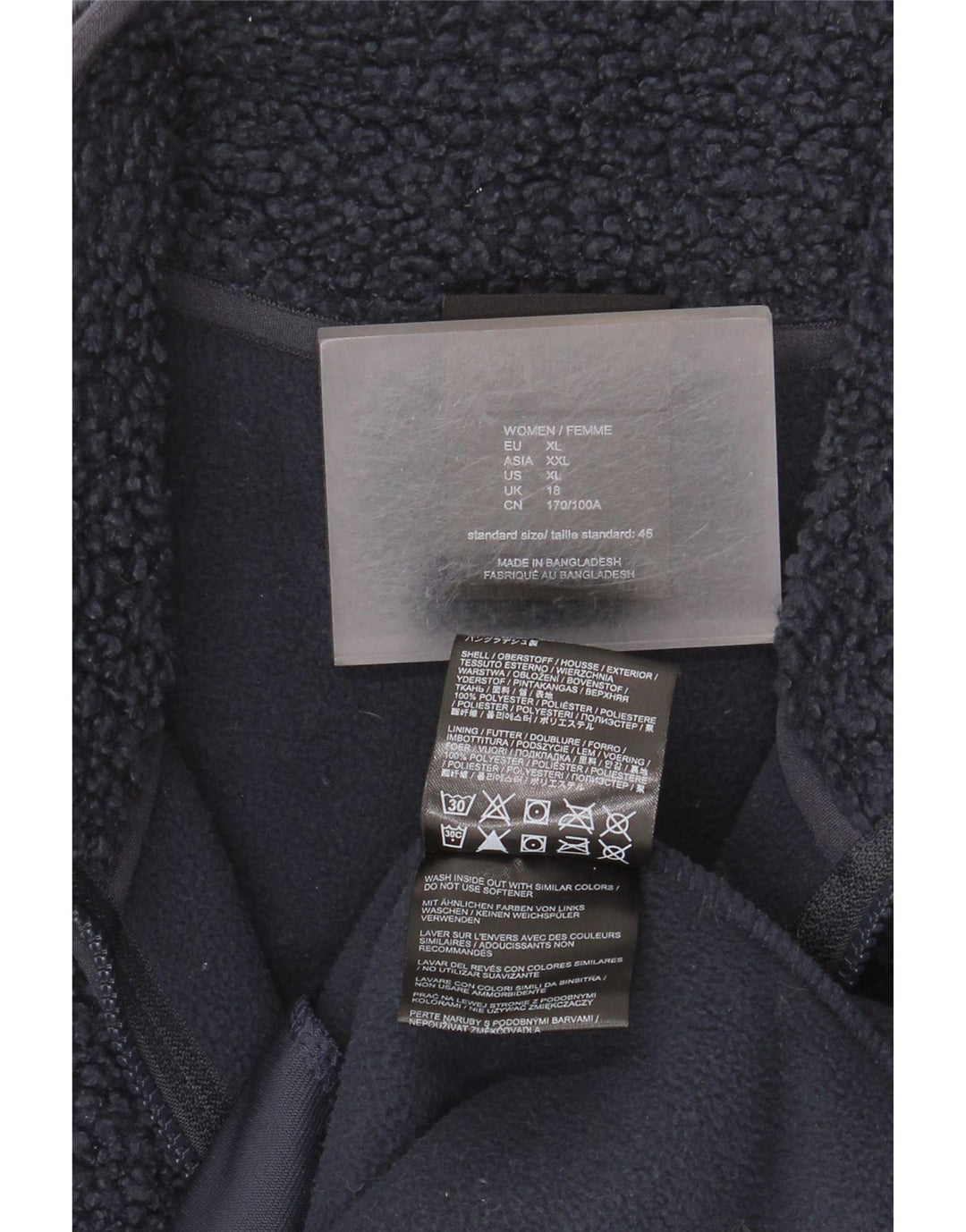 Женская флисовая куртка Jack Wolfskin UK 18 XL, темно-синий полиэстер