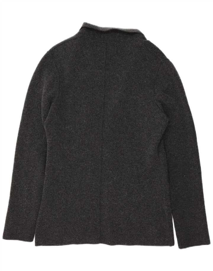 Мужской вязаный пиджак Liu Jo на 3 пуговицах, Великобритания, 42 XL, серая шерсть