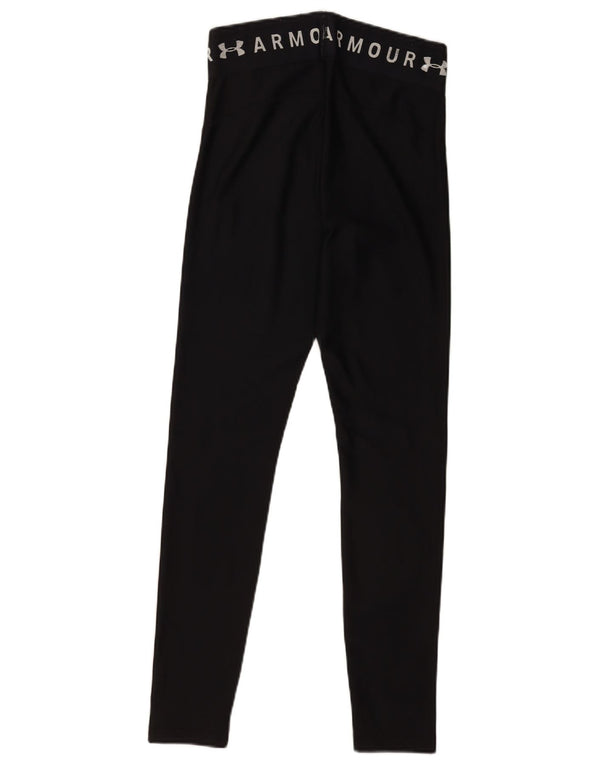 Under Armour Womens Heat Gear Leggings UK 14 Medium Black