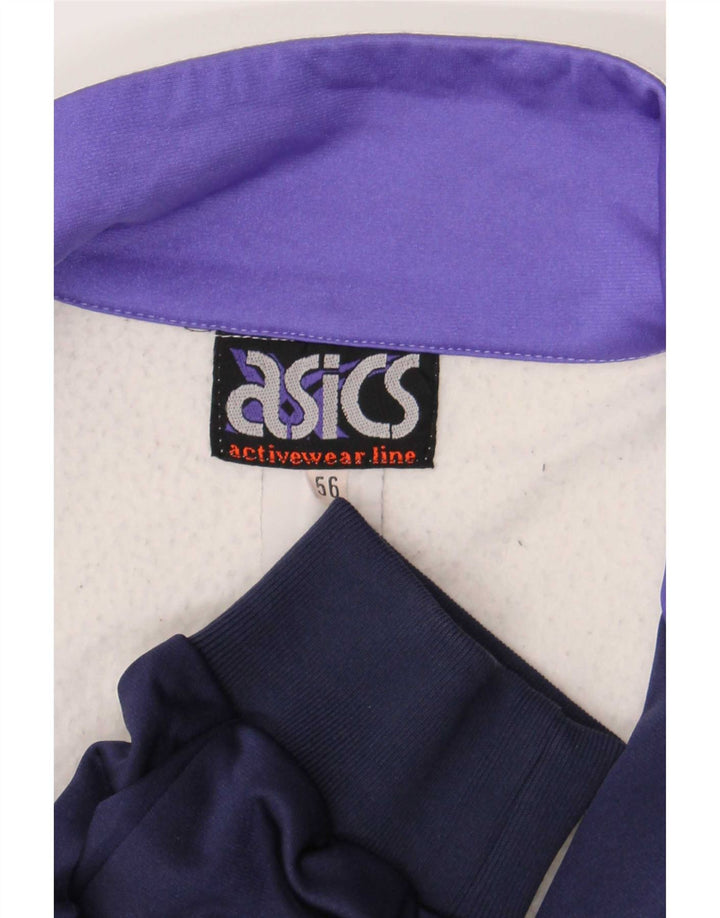 Мужской спортивный костюм Asics с графическим рисунком IT 56 XL темно-синий с цветными блоками