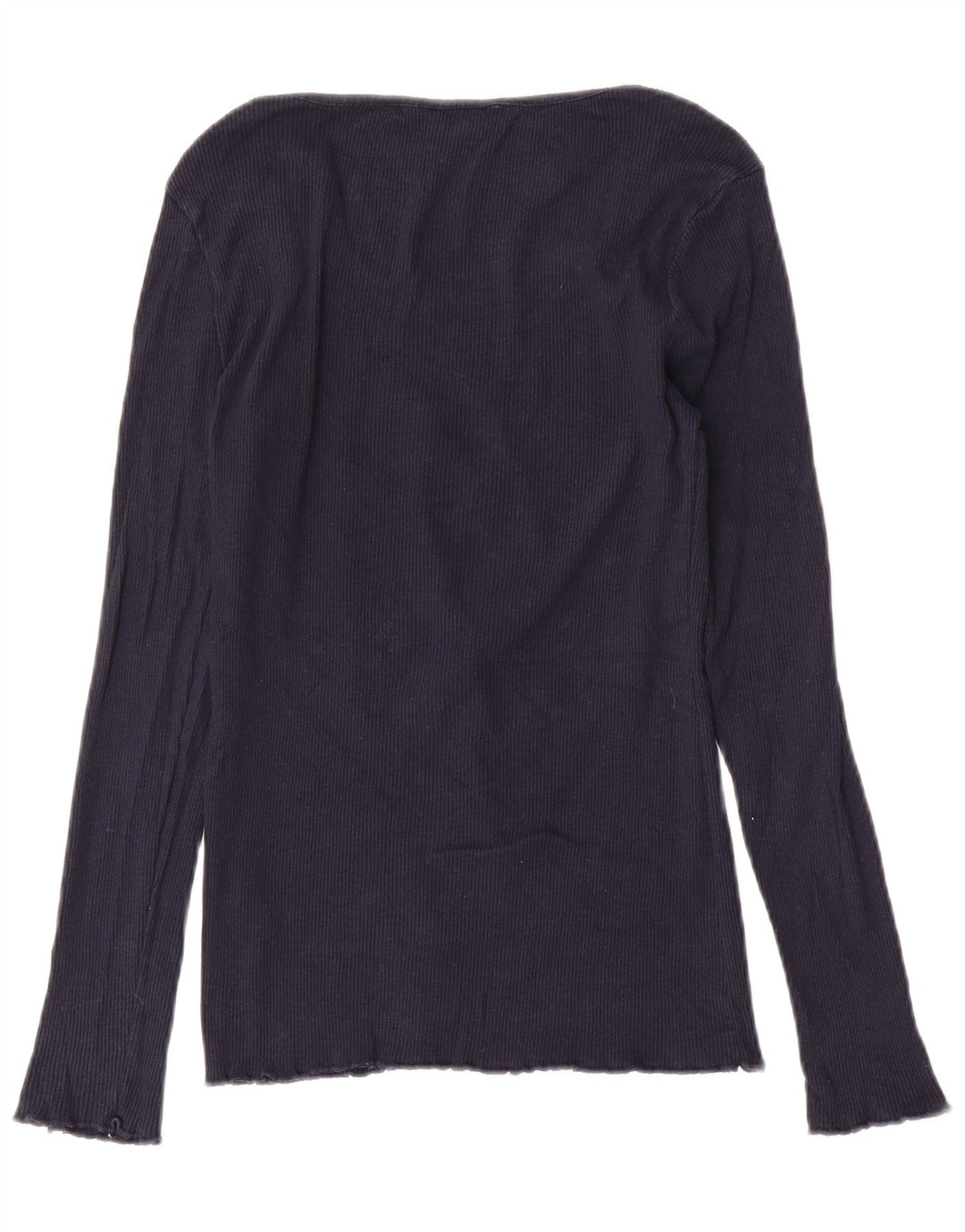 Женский топ Fat Face с длинным рукавом UK 12, средний темно-синий хлопок