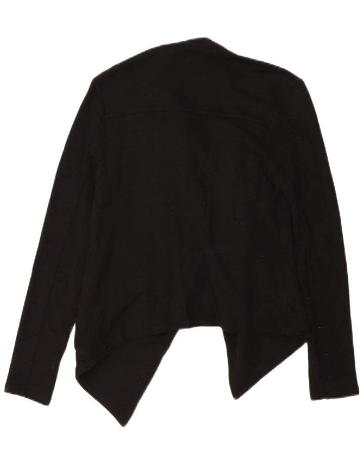 MOSSIMO Womens Open Blazer Jacket UK 6 XS Black Rayon Vintage Mossimo and Second-Hand Mossimo from Messina Hembry 