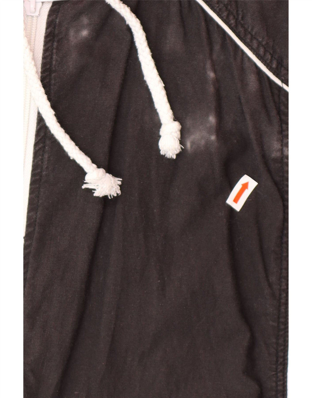 ВИНТАЖНЫЙ женский спортивный костюм с графическим рисунком, верхняя куртка UK 18 XL, черный с цветными блоками