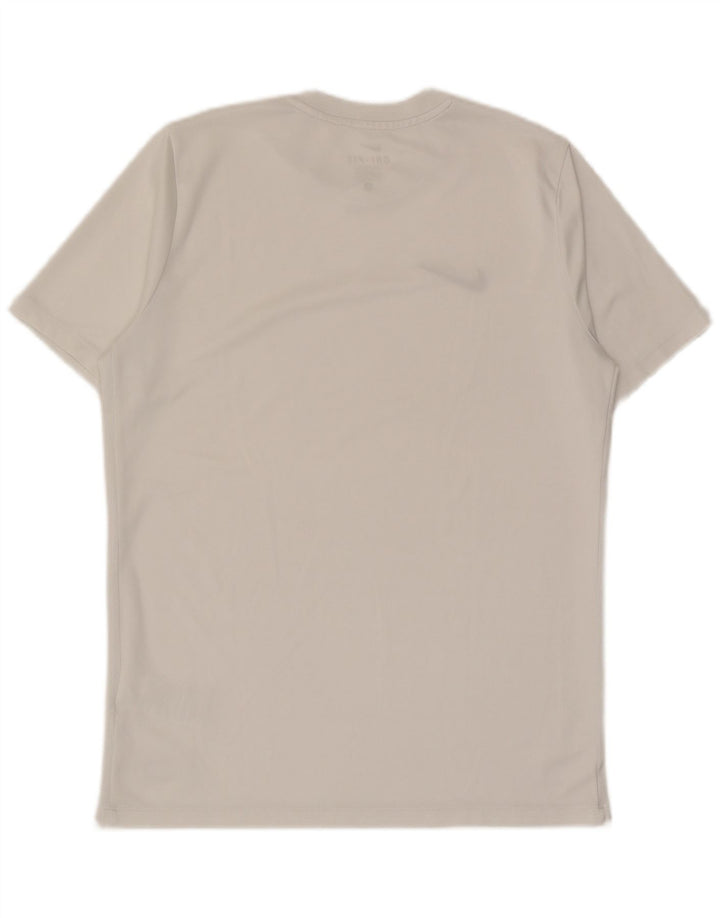 Мужская футболка Nike Dri Fit, большой белый полиэстер