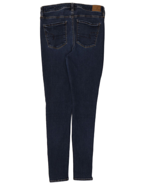 Женские джинсы скинни American Eagle UK 14, большие W30 L28, темно-синие, хлопок