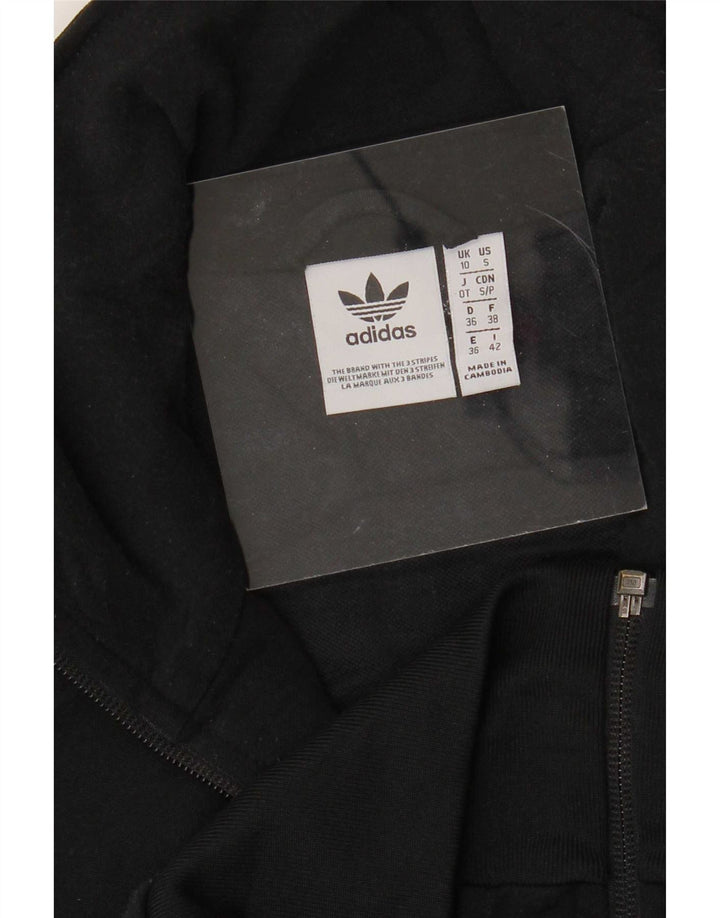 Женский спортивный костюм Adidas Top Jacket UK 10, маленький черный полиэстер