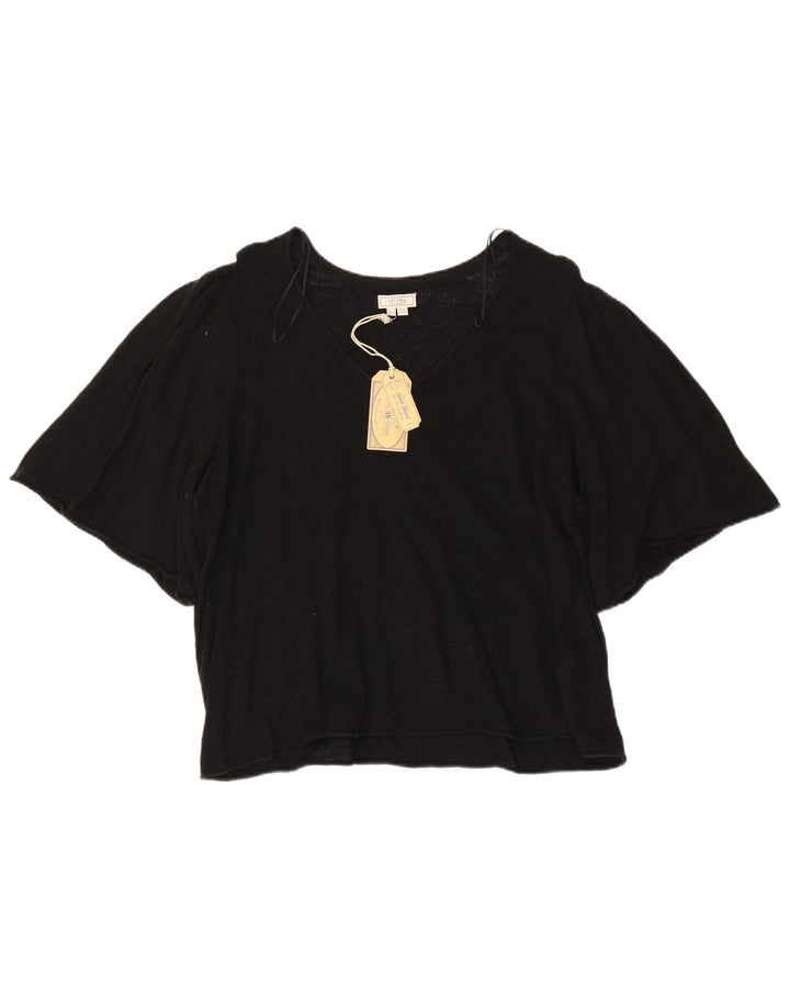 Женская блузка Fat Face Top UK 18 XL, черный хлопок